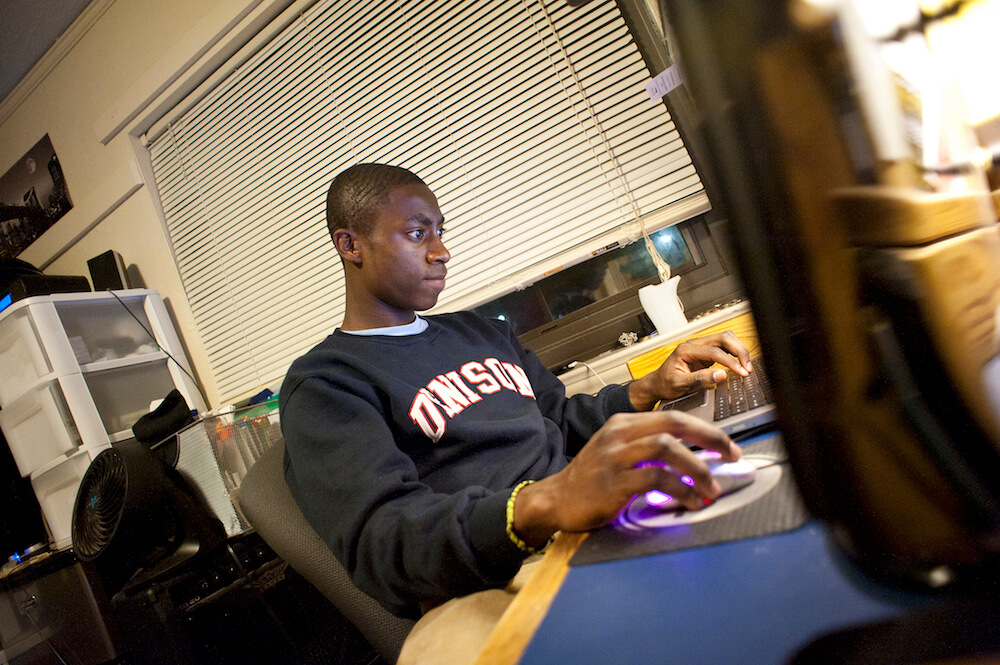 denison studying in residence hall