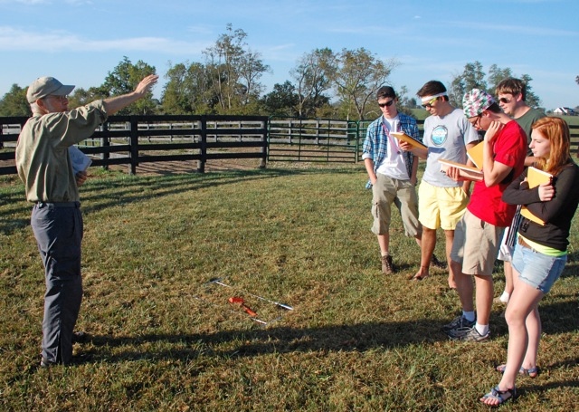 Southern Appalachians instructor speaking to students