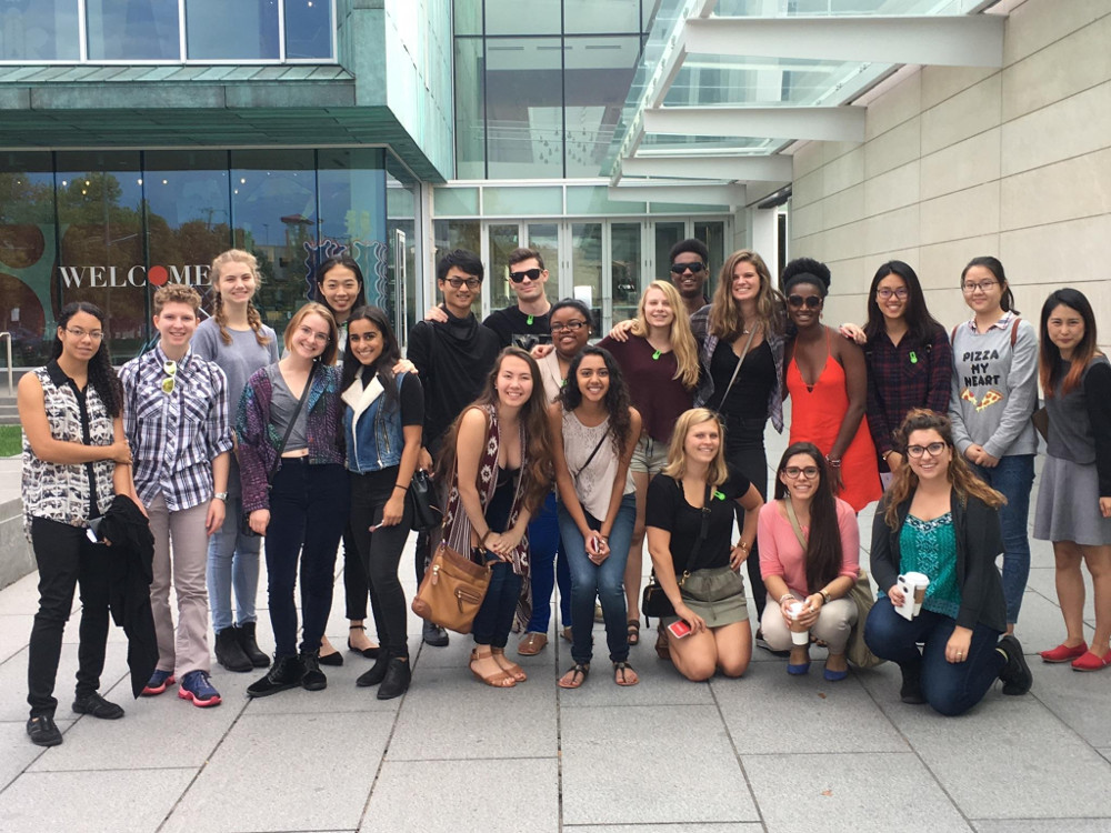 group of denison students in columbus