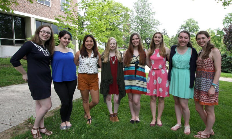 Psychology Psi Chi awards group photo