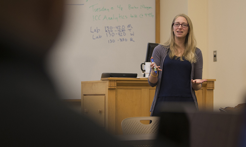 Data Analytics professor Sarah Supp.