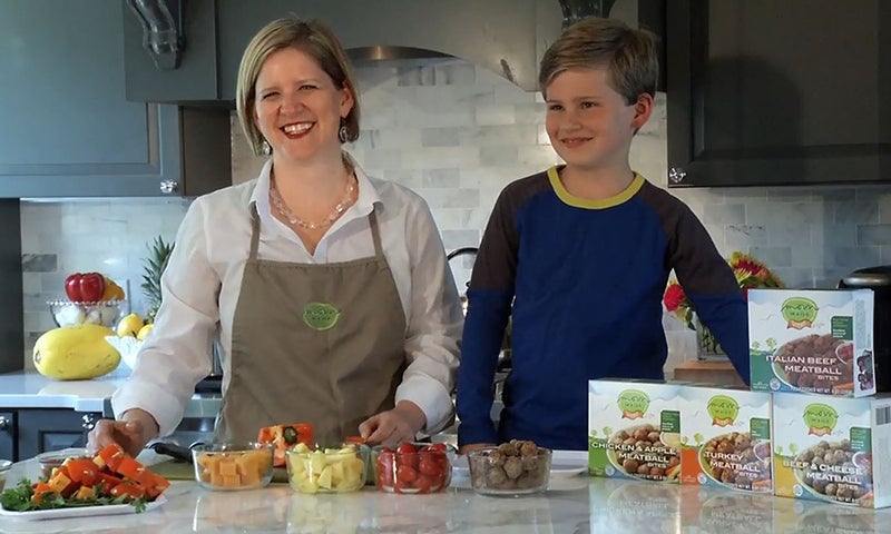 Heather Stouffer '96 and son-Mom Made Foods