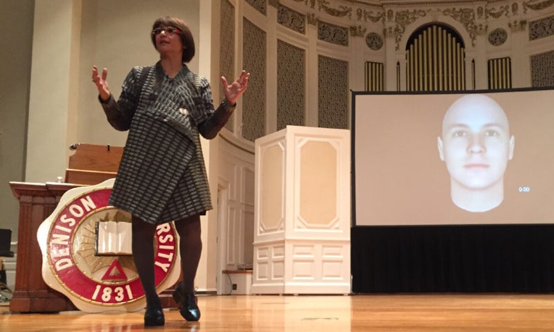 Dr. Mahzarin Banaji on stage