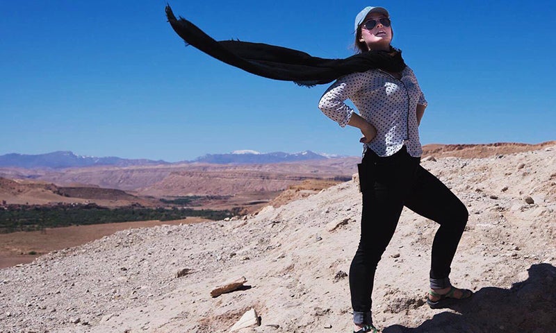 mackenzie ritter '17 in Morocco