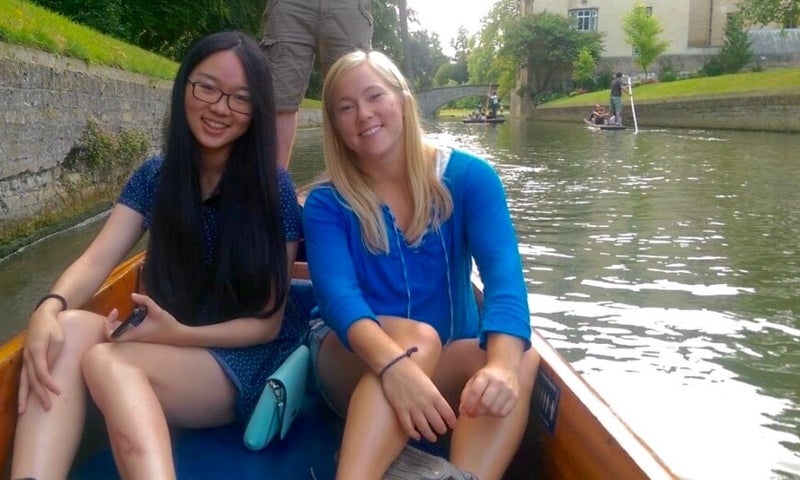 Sarah Torrence on the water