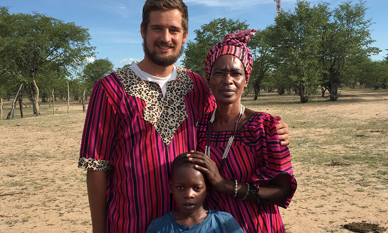 Wehman '17 in Namibia in 2016
