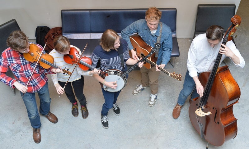 The Adam Schlenker Bluegrass Band featuring Hayes Griffin