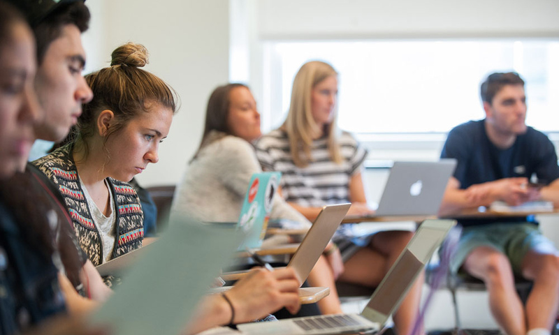 Denison students in classroom
