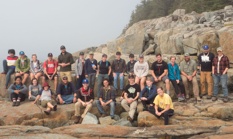 Group photograph of students in Maine