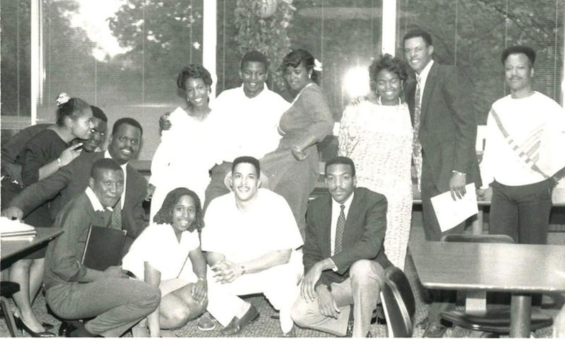 BSU students gather in the 1980s
