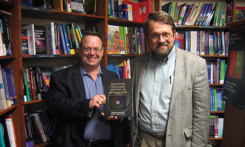 Professors Michael Westmoreland (left) and Benjamin Schumacher (right)