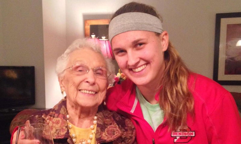 Anna Balch and her grandma
