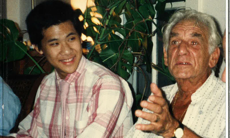 Ching-chu Hu and Leonard Bernstein
