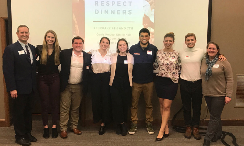 Sexual Respect dinner student leaders