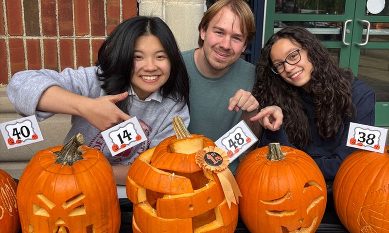Winners of student pumpkin carving concert