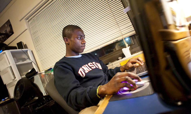 denison studying in residence hall