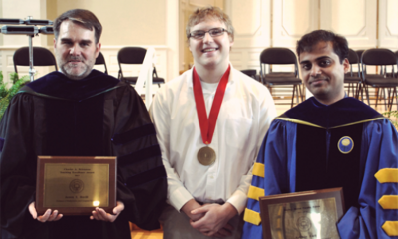 Dr. Havill, Dr. Lall, and Nat Kell ’13 Honored at the 2013 Academic Awards Convocation