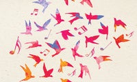 Image of music notes and birds