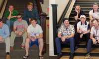 Then and now photo of the residents of stone 105
