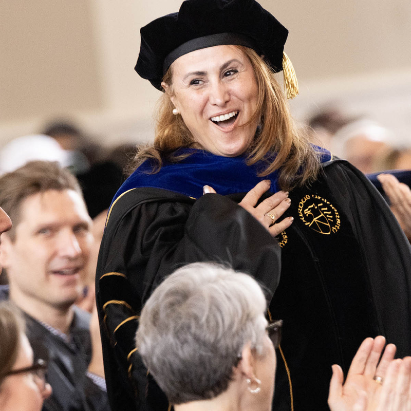 Associate Professor of Languages Hanada Al-Masri, recipient of the Brickman Teaching Excellence Award.