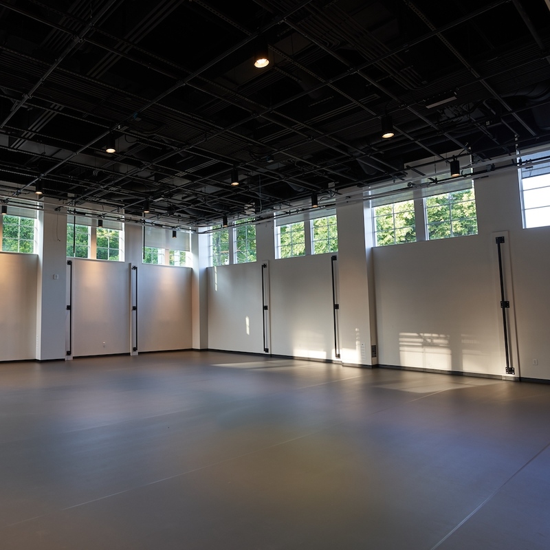 Dance performance space inside of the Michael D. Eisner Center for the Performing Arts