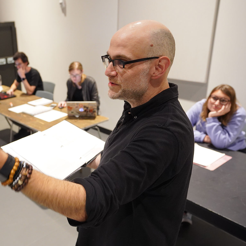 Faculty member teaching