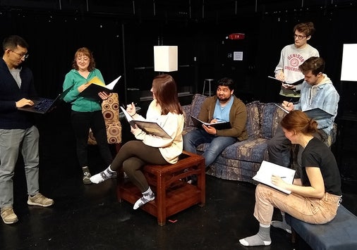 Pearls in the Wave rehearsal