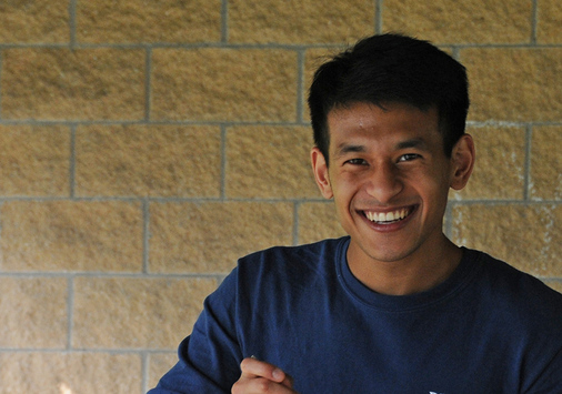 Physics major Rahul Shrestha '21