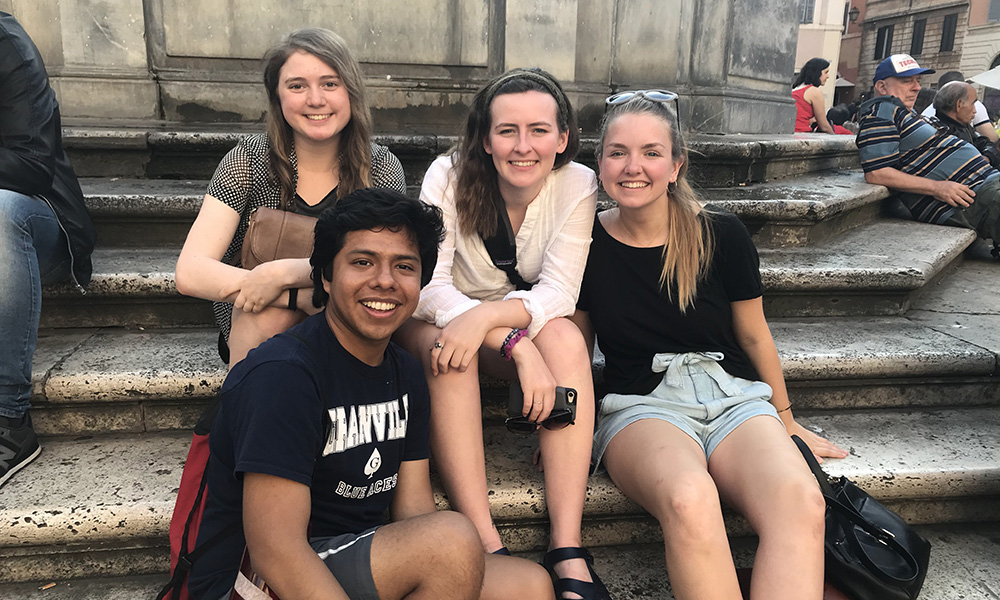 Denison students in Rome