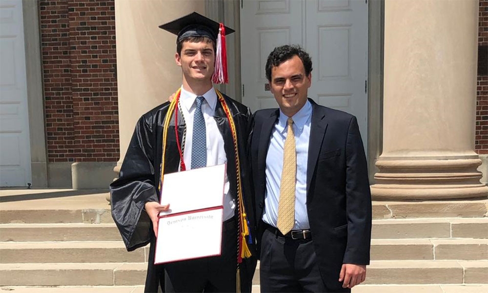 Alvaro Magaña ‘19 (left) and Fernando Magaña’17 (right) on Alvaro’s graduation day.