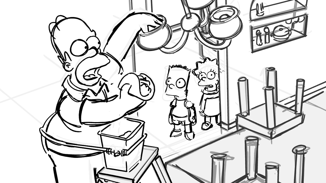 A board panel from the Emmy-nominated episode "Pixelated and Afraid"