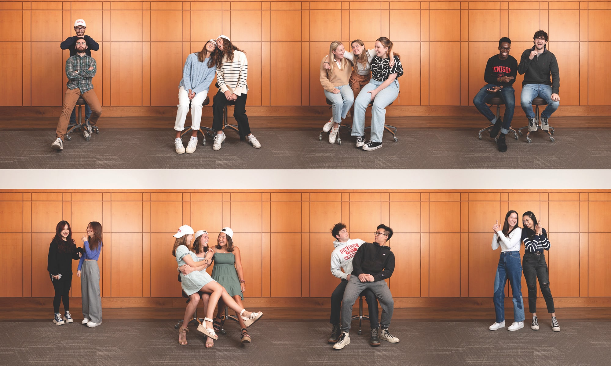 Group shots of roommates