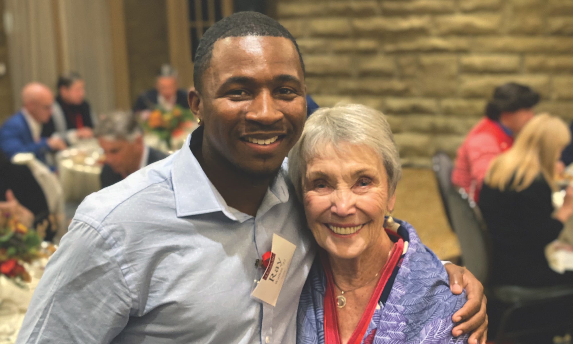 Ray Walker ’22 with Teckie Shackelford