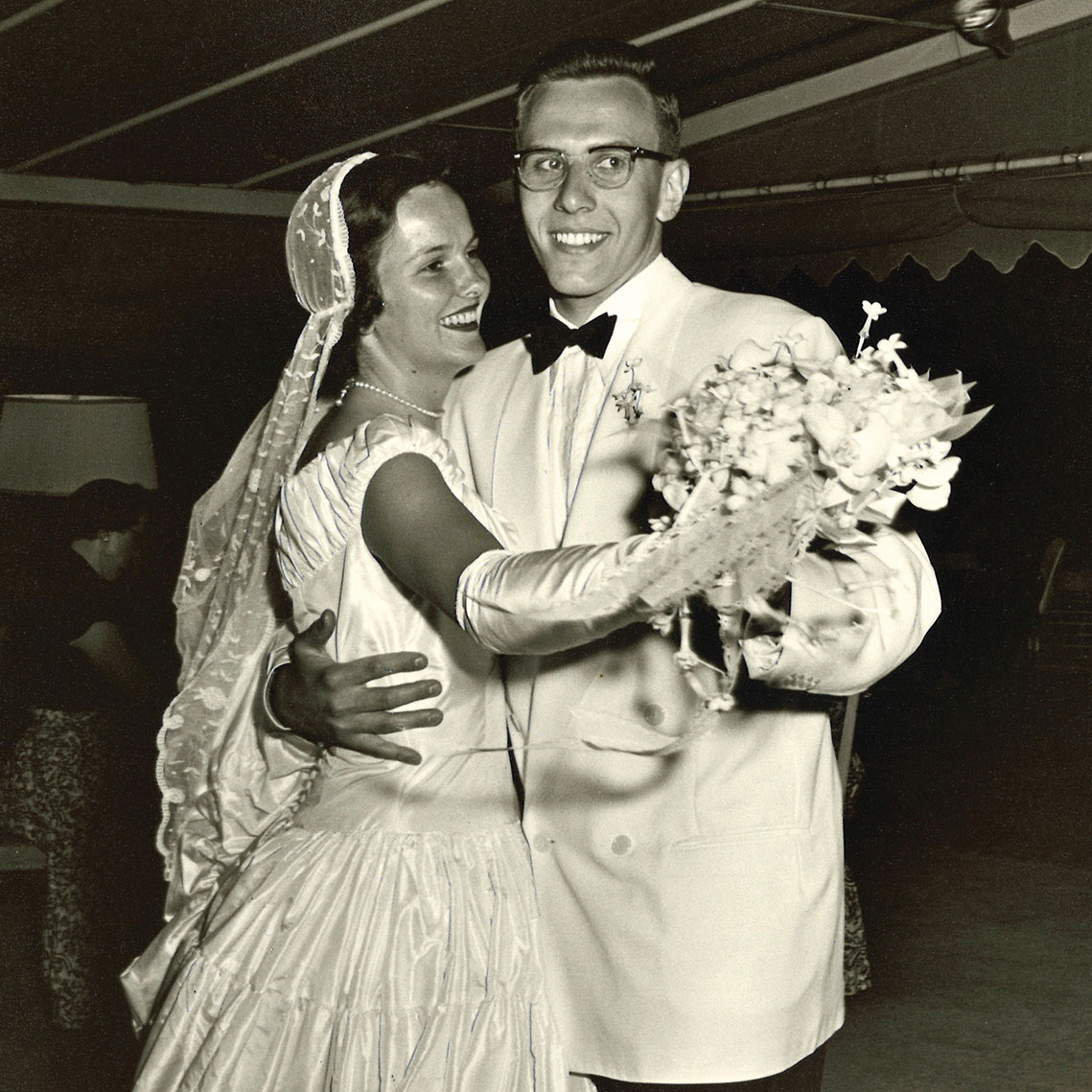 Dave and Joanne dancing at their wedding