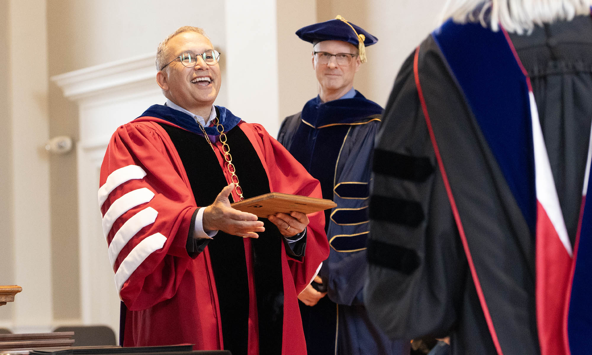 President Adam Weinberg with faculty