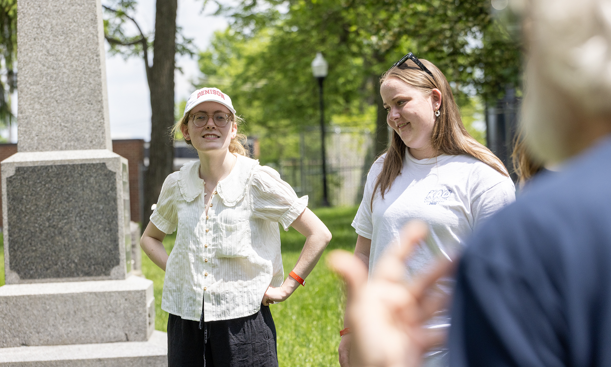 Students listen as a professor speaks.