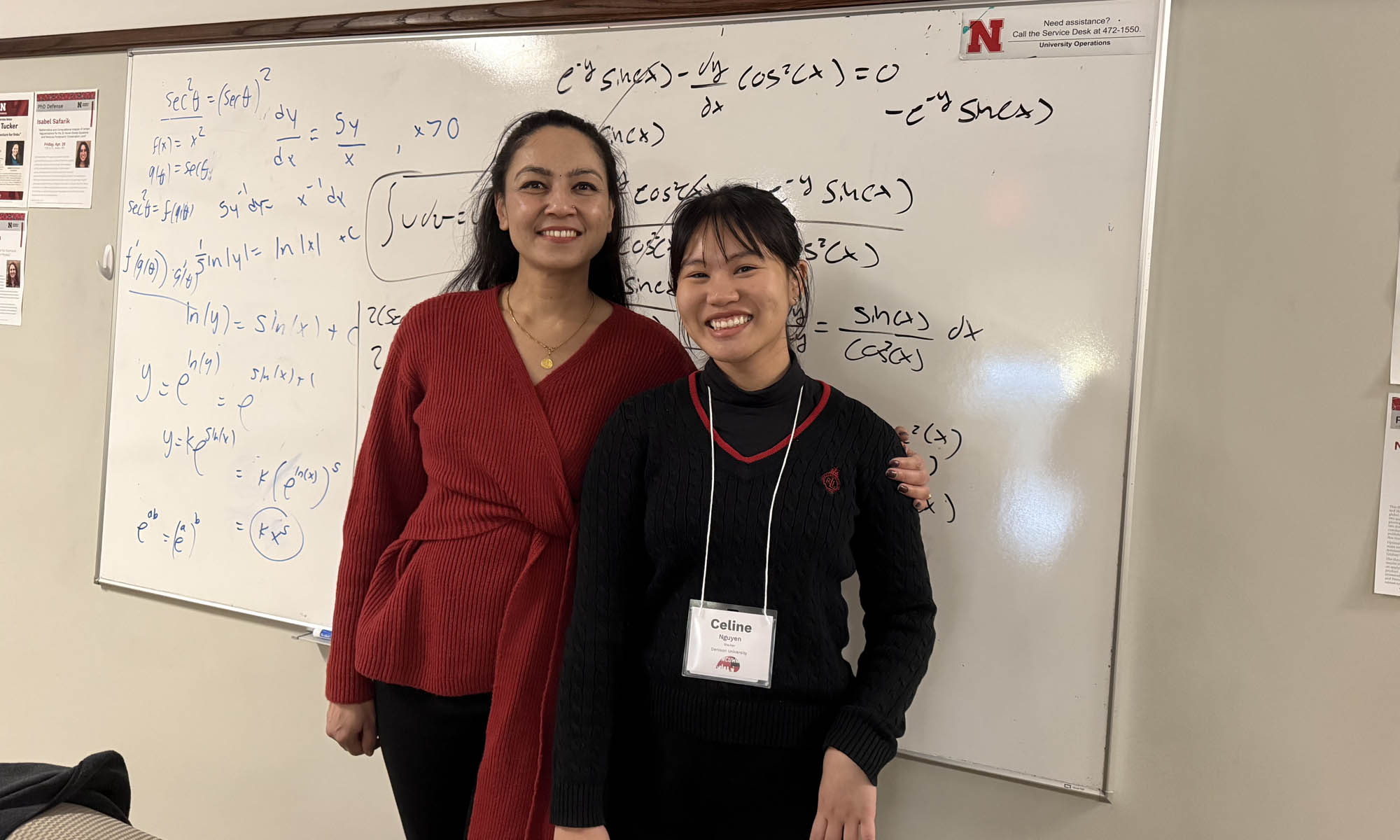 Denison student presents at the Nebraska Conference for Undergraduate Women in Mathematics (NCUWM) in late January