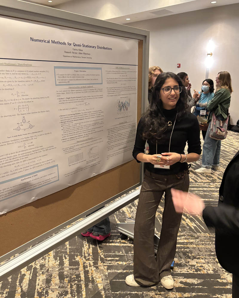 Denison student presents at the Nebraska Conference for Undergraduate Women in Mathematics (NCUWM) in late January