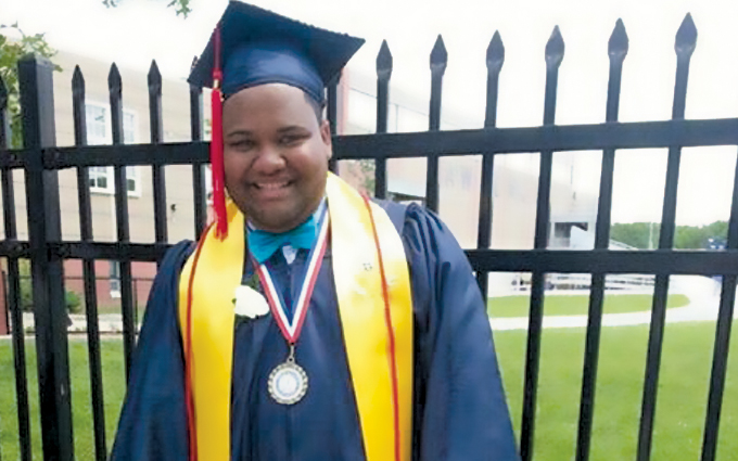 Although it was a struggle at times, Bernabe graduated from Lawrence’s Performing and Fine Arts School in 2013. Although it was a struggle at times, Bernabe graduated from Lawrence’s Performing and Fine Arts School in 2013.