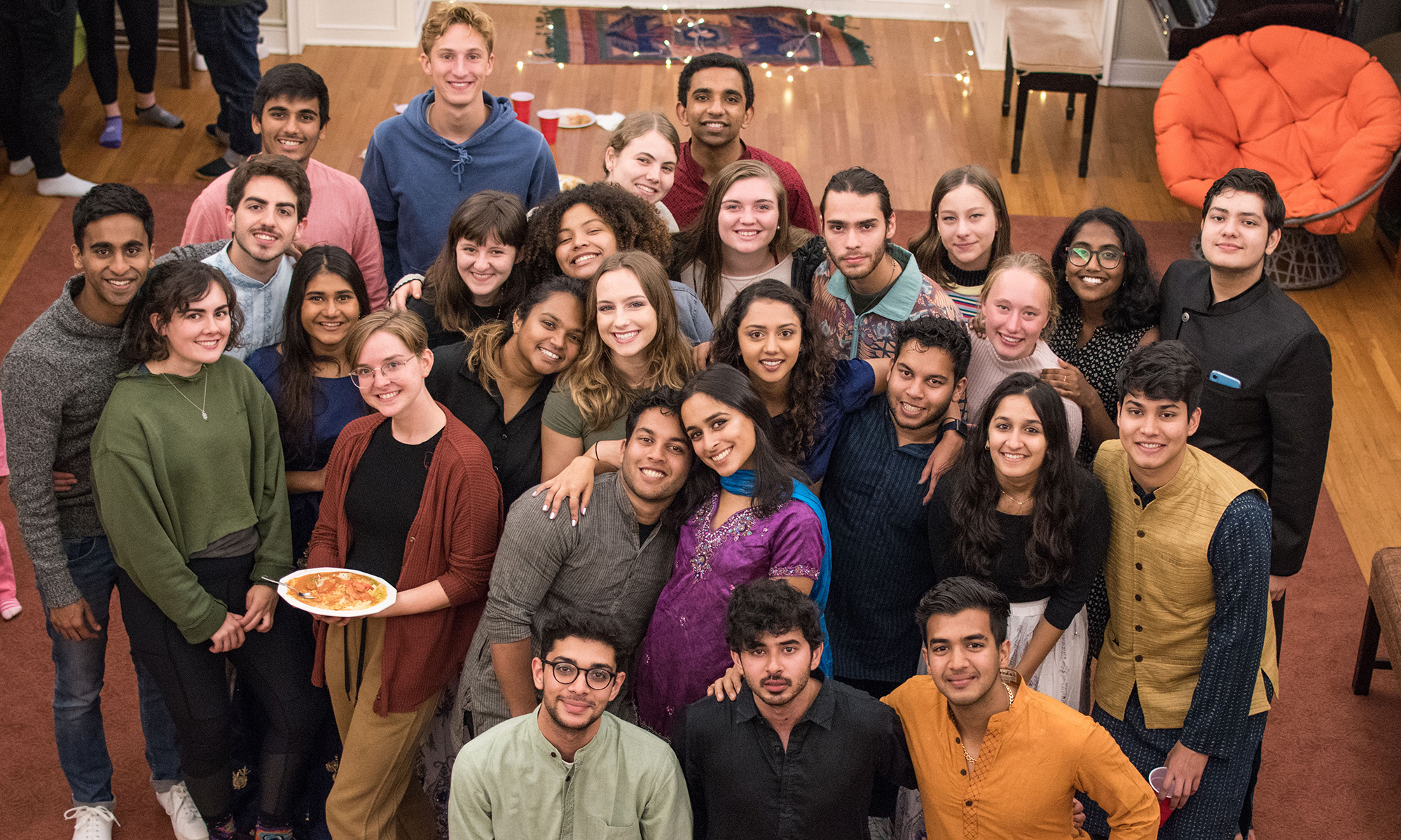 Students at Diwali